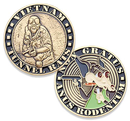 Tunnel Rat Challenge Coin - Vietnam Tunnel Rats - Designed by Military Veterans for Veterans