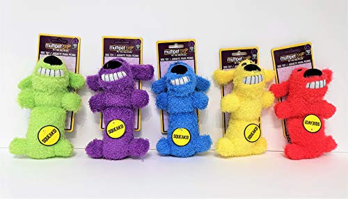 Multipet 6 Pack of Loofa Dog Toys Assorted Colors