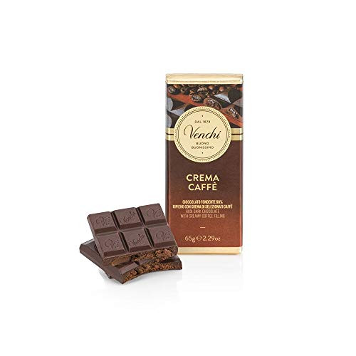 Venchi 60 percent Dark Chocolate Bar with Coffee Filling Mini Format 2.29oz. Venchi 60 percent Dark Chocolate Bar with Coffee Filling Mini Format 2.29oz.