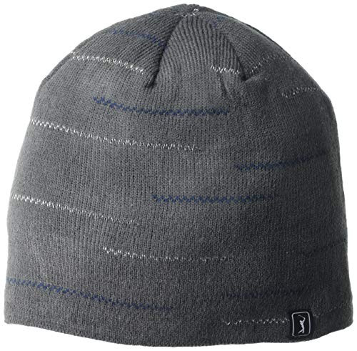 PGA TOUR Mens T Reflective Beanie Hat Asphalt One Size