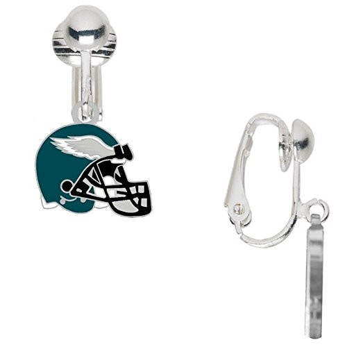 Philadelphia Eagles Helmet Earrings CLIP-ON