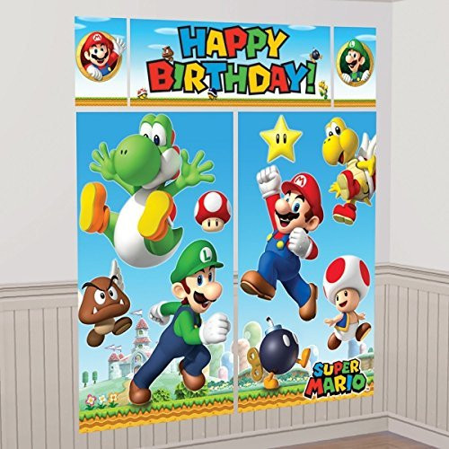 Super Mario Scene Setters?Wall Dec. Kit by Amscan