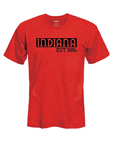 Mens Womens Indiana established 1816 T-Shirt - Pick T-Shirt Color Size and Design Color