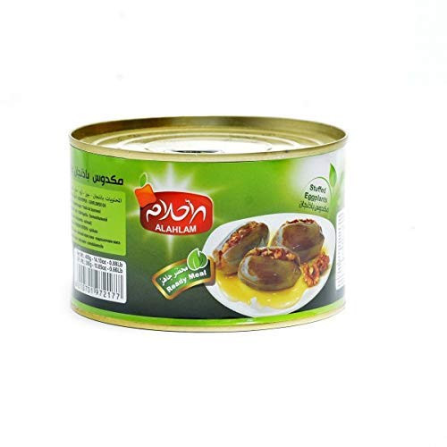 Al Ahlam Makdous Shami Stuffed Eggplants in Oil Ready to Serve 400g 14 OZ Al Ahlam Makdous Shami Stuffed Eggplants in Oil Ready to Serve 400g 14 OZ
