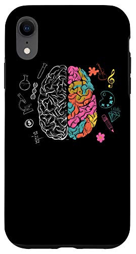 iPhone XR Artistic Colorful Human Brain Science Nerd Scientist gift Case