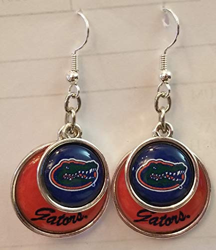 FTH 55427 Florida Gators Double Disk Earrings