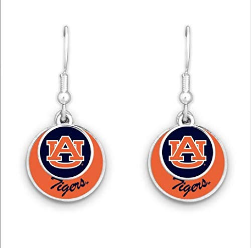 FTH 55427 Auburn University Tigers Officially Licensed Double Disk Earrings