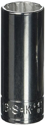 SK Hand Tool 44918 12 Point 1/4-Inch Drive Deep Socket, 9/16-Inch, Chrome