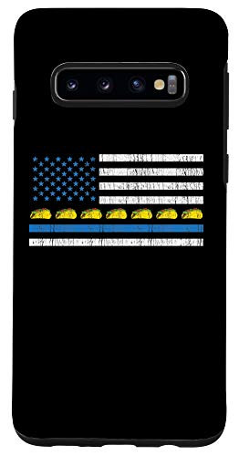 Galaxy S10 Thin Blue Line Taco USA Flag Cinco De Mayo Police Gift Case