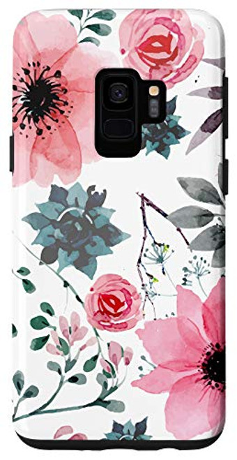 Galaxy S9 Watercolor Floral Garden Botanical Blooming Flowers Phone Case Galaxy S9 Watercolor Floral Garden Botanical Blooming Flowers Phone Case
