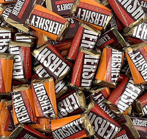 Hersheys Miniatures Assortment Dark Chocolate Candy -  2 Pounds Mix  Special Dark Mildly Sweet Chocolate Candy Bars Crisp Rice Special Dark Bars Bulk Hershey Treats -