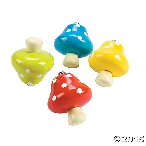 MUSHROOM SPIN TOP (1 DOZEN) - BULK