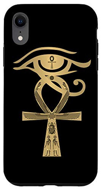 iPhone XR Ancient Egypt Egyptian God Horus Kemetic Heru ANKH Case