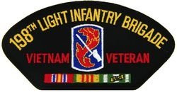 U.S. Army 11th Light Infantry Brigade Veteran Vietnam Patch  Large