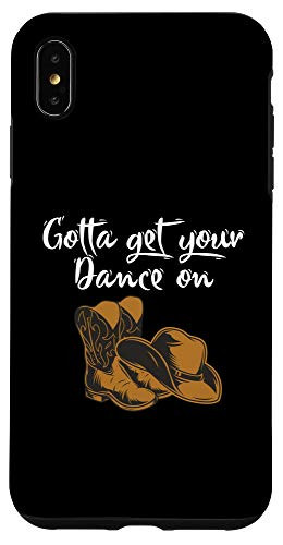 iPhone XS Max Line Dance Dancer Cowgirl Cowboy Shoes Boots Country Gift Case