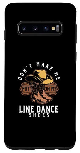 Galaxy S10 Line Dance Love Dancing Cowboy Cowgirl Shoes Country Gift Case