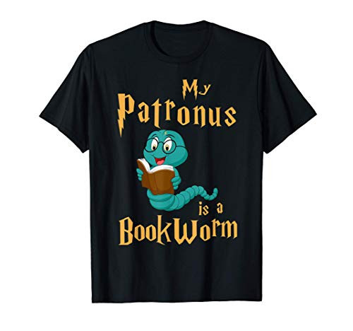 My Patronus Is A Bookworm - Funny Book Lover Gift  and  Reading T-Shirt