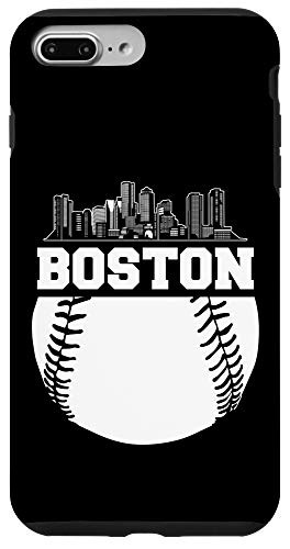 iPhone 7 Plus 8 Plus Boston Baseball Fan Cityscape Sky-Line Sports Lovers Gifts Case