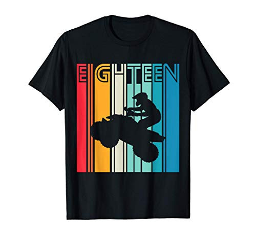 18th Birthday Gift Quad Driver Retro ATV 4x4 Boys Kids T-Shirt