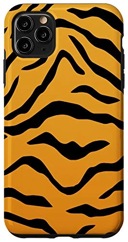 iPhone 11 Pro Max Tiger Skin Black and White Lines Animal Case