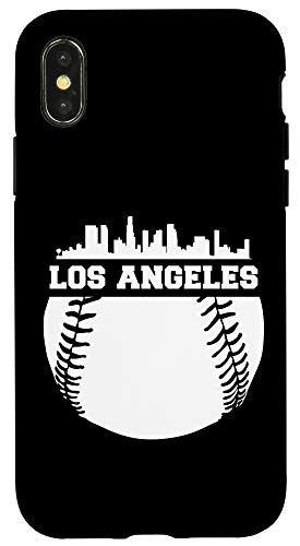 iPhone X XS Los Angeles Baseball Fan Sky-Line Cool Sports Lovers Gifts Case