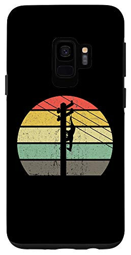 Galaxy S9 Electrician Vintage Lineman Line Worker Gift Case