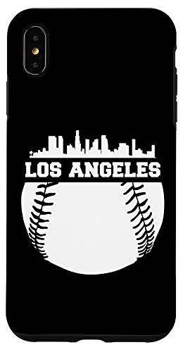iPhone XS Max Los Angeles Baseball Fan Sky-Line Cool Sports Lovers Gifts Case