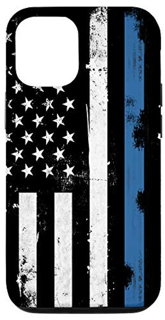 iPhone 12 12 Pro Thin Blue Line American Flag Police Officer Cop Lives Matter Case