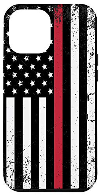 iPhone 12 Pro Max USA Thin Red Line American Flag Firefighter Fireman Gift Case iPhone 12 Pro Max USA Thin Red Line American Flag Firefighter Fireman Gift Case