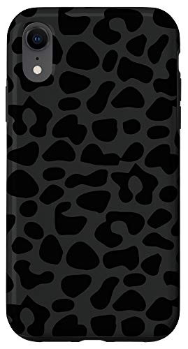 iPhone XR Black leopard print case for women cheetah protective phone Case