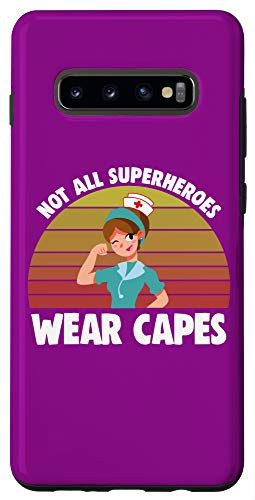 Galaxy S10plus  Nurse Superhero Shirt Cute Womens Healthcare Worker Gift Case