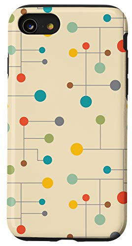 iPhone SE  2020    7   8 Dots n Lines Art Mid Century Modern Pattern Case