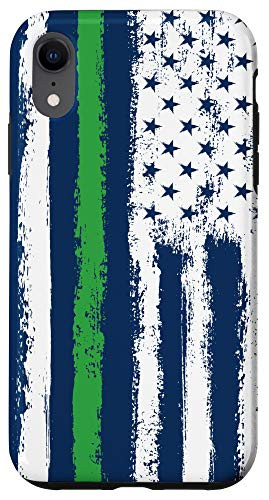iPhone XR Army Military Thin Green Line US American Flag Patriotic Case