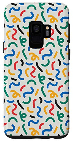 Galaxy S9 Abstact Art Cool Modern Lines Painting Creative Line Gift Case