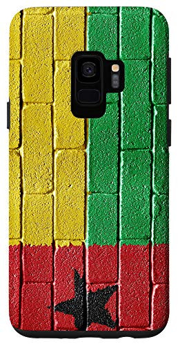 Galaxy S9 Guinea-Bissau Flag Banner on a brick wall Case