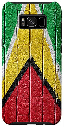 Galaxy S8plus  Guyana Flag Guyanese Banner on a brick wall Case