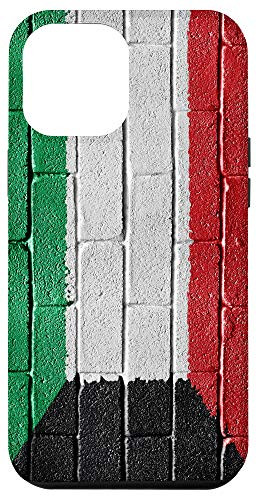 iPhone 12 Pro Max Kuwait Flag Kuwaiti Banner on a brick wall Case
