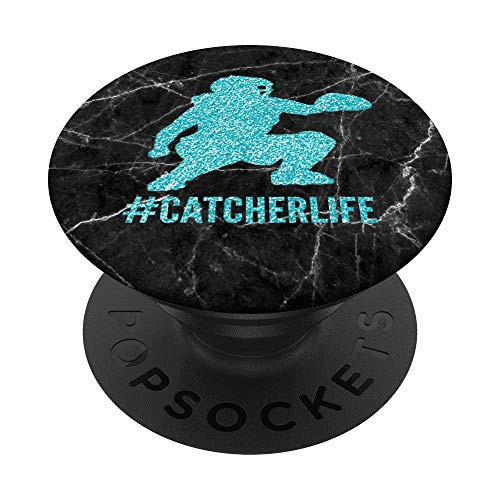 Aqua Blue Teal Softball Catcher Life Gift for Girls Teens PopSockets PopGrip Swappable Grip for Phones and Tablets Aqua Blue Teal Softball Catcher Life Gift for Girls Teens PopSockets PopGrip Swappable Grip for Phones and Tablets