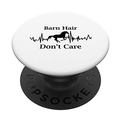 Barn Hair Dont Care Heartbeat Horse PopSockets PopGrip Swappable Grip for Phones  and  Tablets Barn Hair Dont Care Heartbeat Horse PopSockets PopGrip Swappable Grip for Phones  and  Tablets