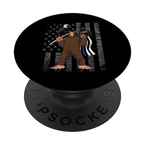 Bigfoot Thin Blue Line Flag Back Police Defend Police Gift PopSockets PopGrip Swappable Grip for Phones and Tablets Bigfoot Thin Blue Line Flag Back Police Defend Police Gift PopSockets PopGrip Swappable Grip for Phones and Tablets