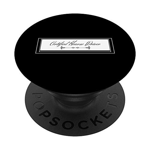 Certified Hearse Driver Funeral Cemetary PopSockets PopGrip Swappable Grip for Phones  and  Tablets