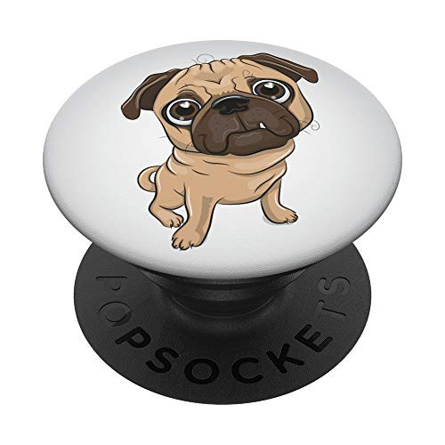 Cute Pug Dog PopSockets PopGrip Swappable Grip for Phones and Tablets Cute Pug Dog PopSockets PopGrip Swappable Grip for Phones and Tablets