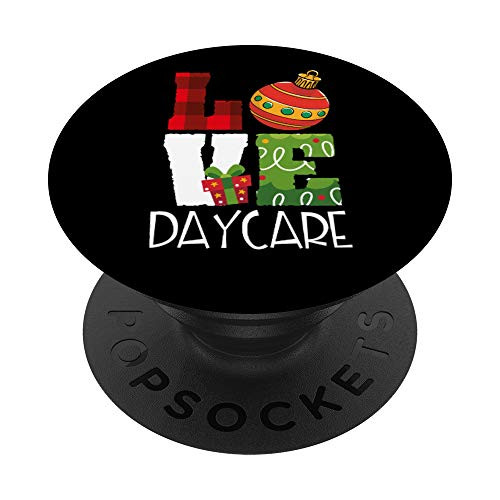 Daycare Christmas Ornament Love Gift - Teacher or Student PopSockets PopGrip Swappable Grip for Phones  and  Tablets