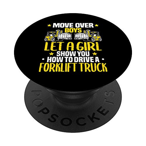 Forklift Operator Move Over Boys Forklift Driver PopSockets Grip and Stand for Phones and Tablets
