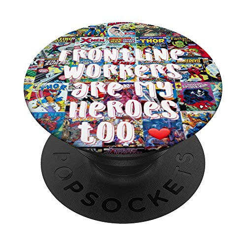 Frontline Workers Superheroes PopSockets PopGrip Swappable Grip for Phones  and  Tablets