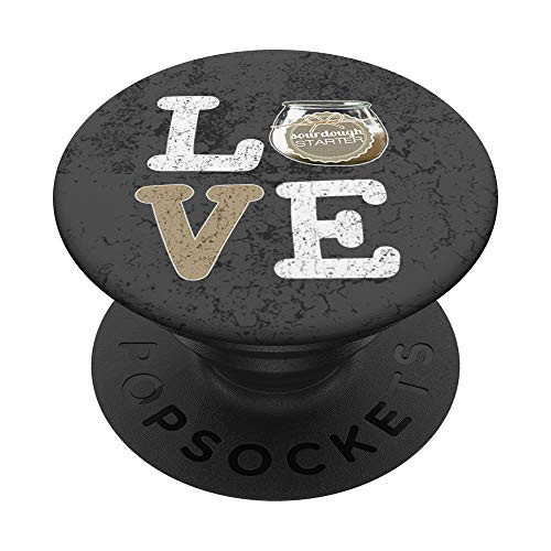 Funny Cooks Chef and Bread Baker Sourdough Starter Gift PopSockets PopGrip Swappable Grip for Phones  and  Tablets