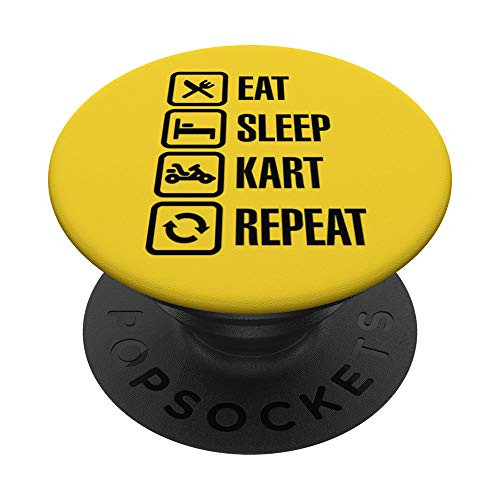 Funny Eat Sleep Kart Repeat karting go-karts racing driver PopSockets Grip and Stand for Phones and Tablets Funny Eat Sleep Kart Repeat karting go-karts racing driver PopSockets Grip and Stand for Phones and Tablets