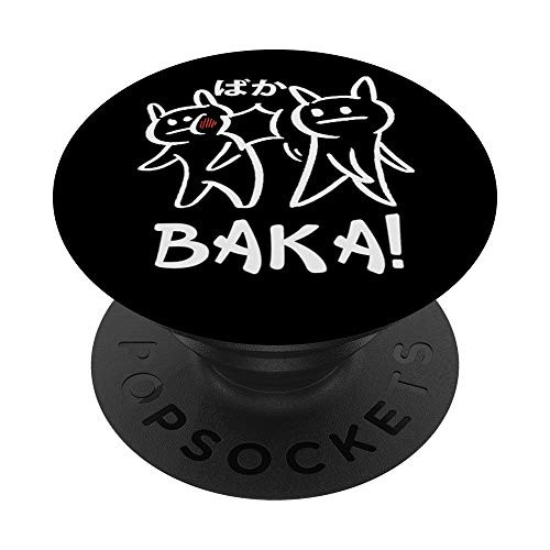 Funny Otaku Manga Japanese Anime Baka Rabbit Slap PopSockets PopGrip Swappable Grip for Phones  and  Tablets