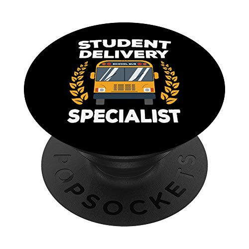 Funny School Bus Driver PopSockets Grip and Stand for Phones and Tablets