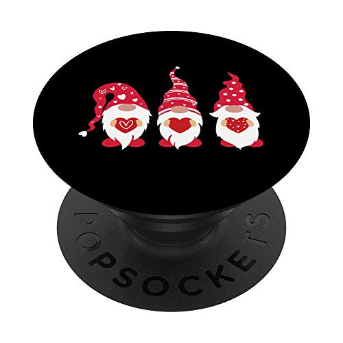 Gnomes Valentines Day With Heart PopSockets PopGrip Swappable Grip for Phones  and  Tablets